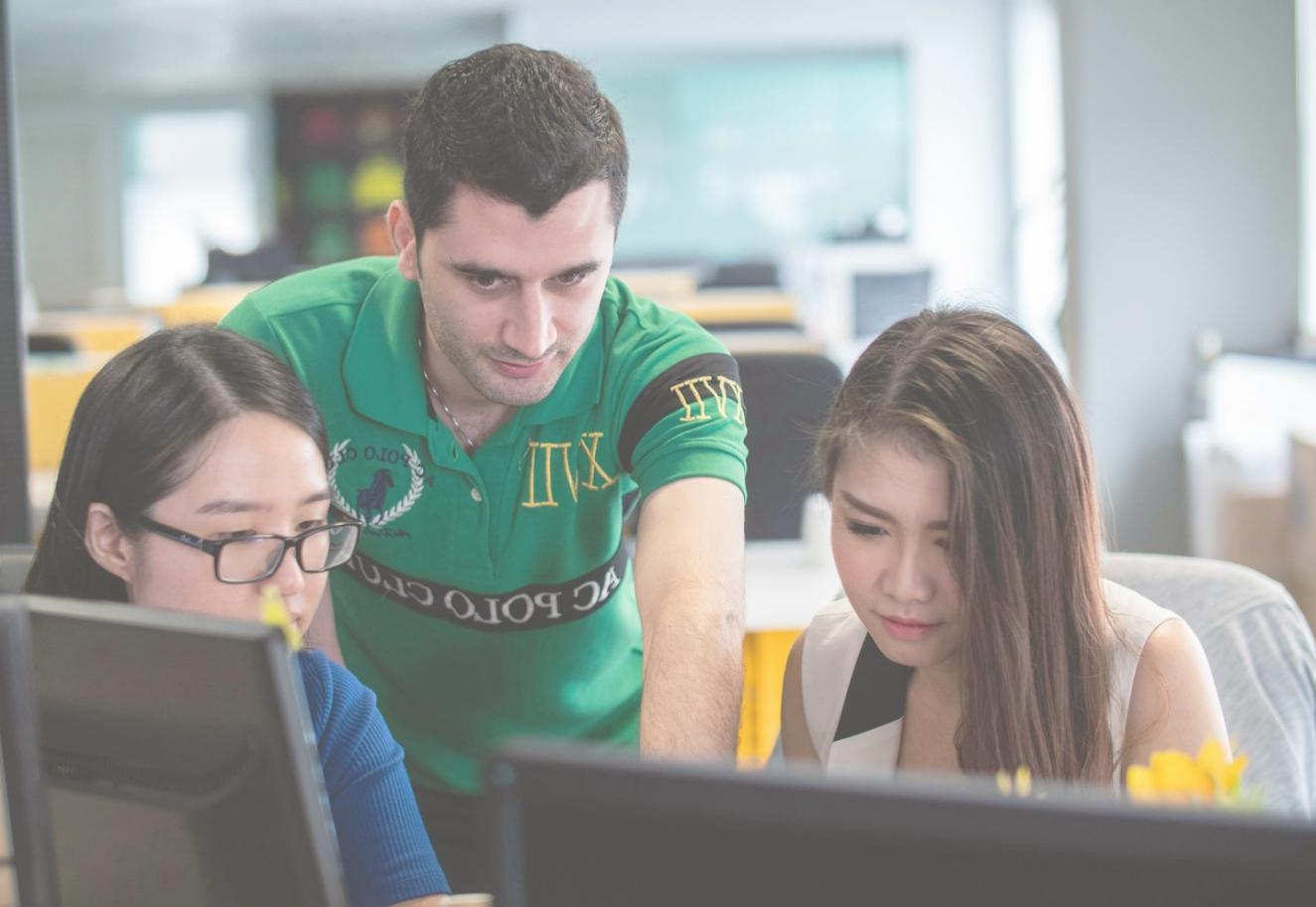 Professional reviewing financial documents